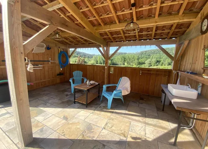 Restaure Avec Piscine Partagee, Climatisation, Vallee De La Dordogne - Fr-1-616-258 *